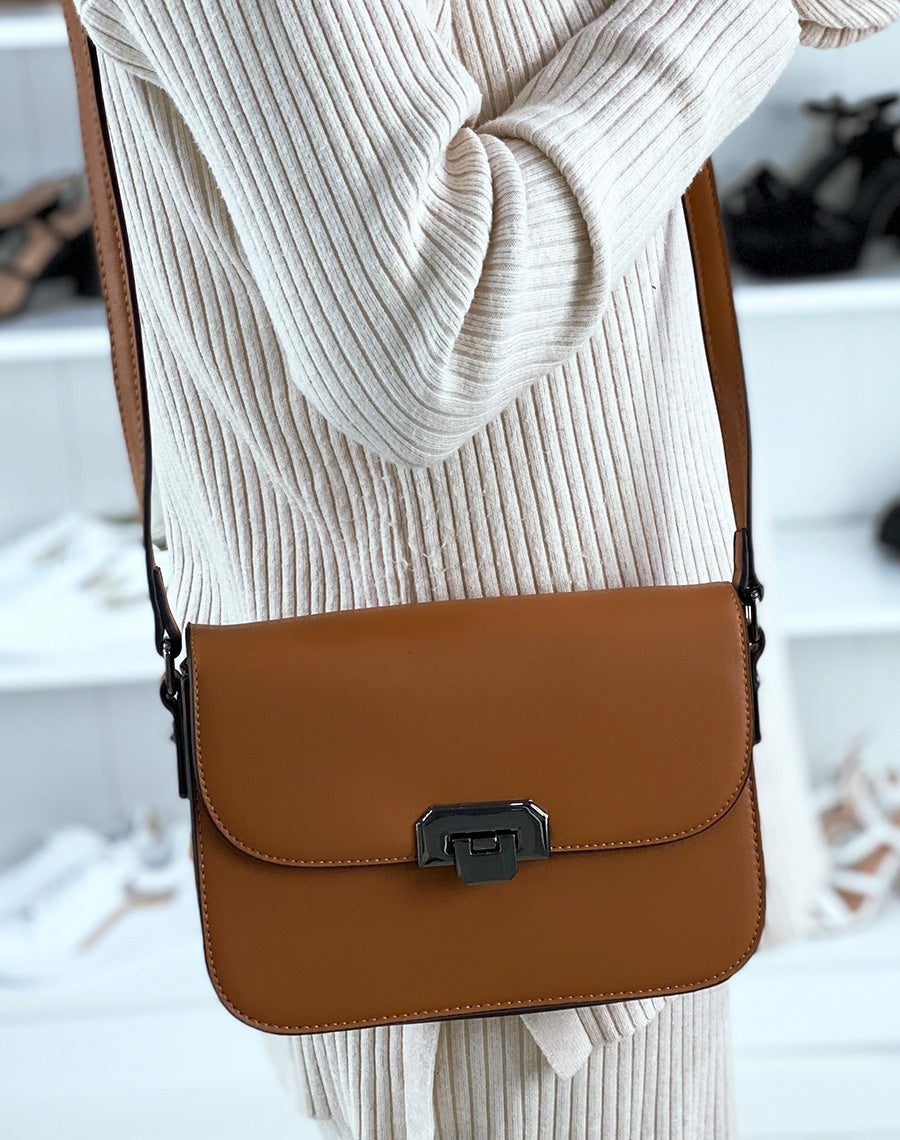 Sac porté épaule camel