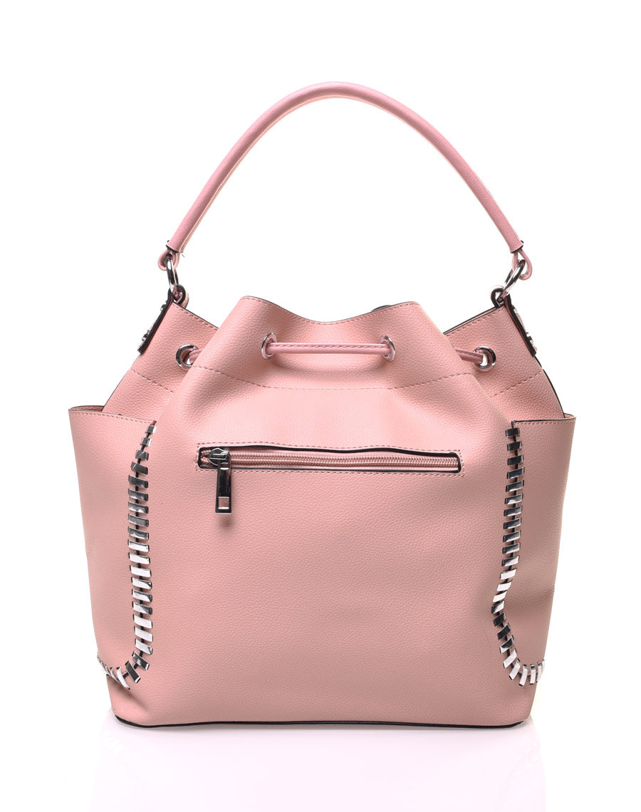 Sac quotidien avec ornements argent beige