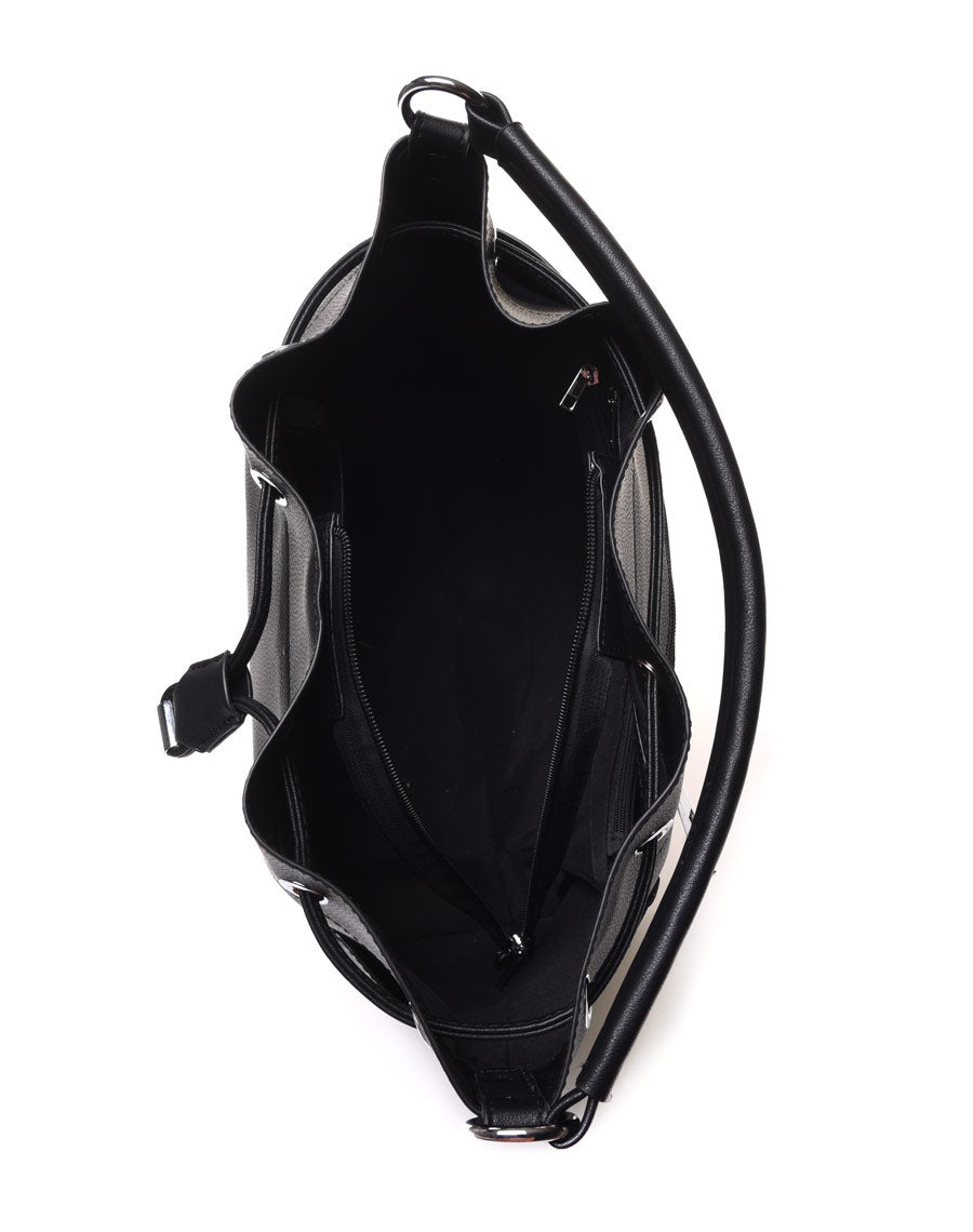 Sac quotidien avec ornements argent noir