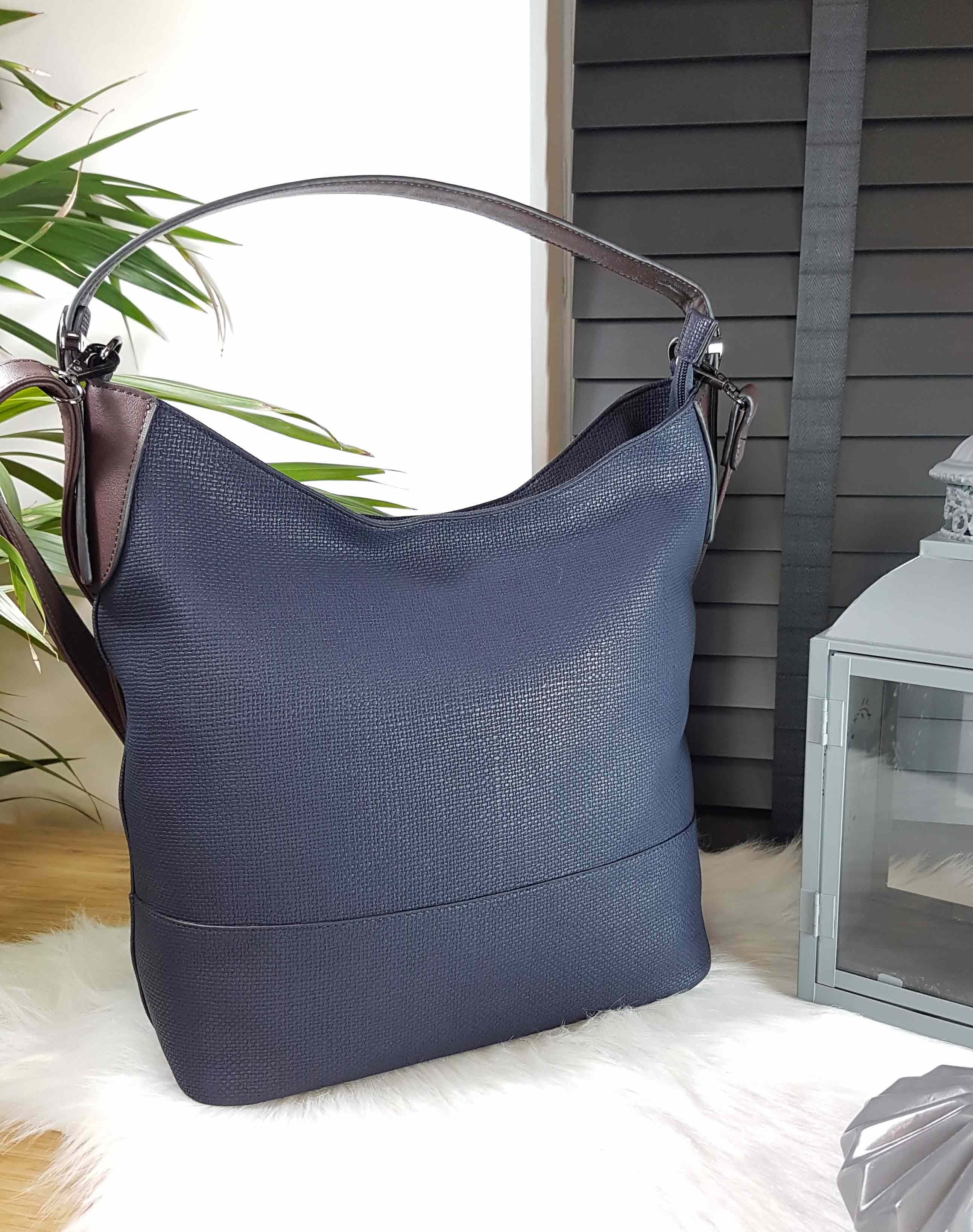 Sac quotidien bleu bicolore