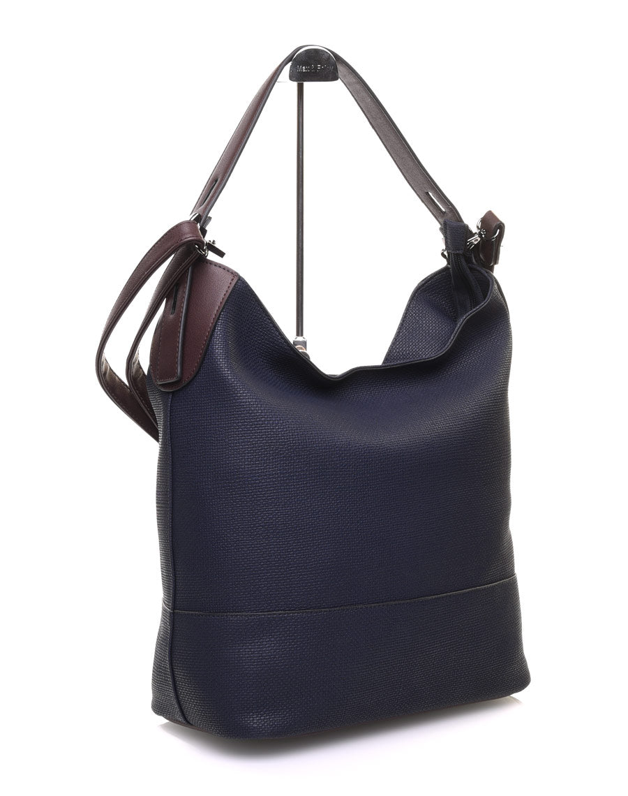 Sac quotidien bleu bicolore