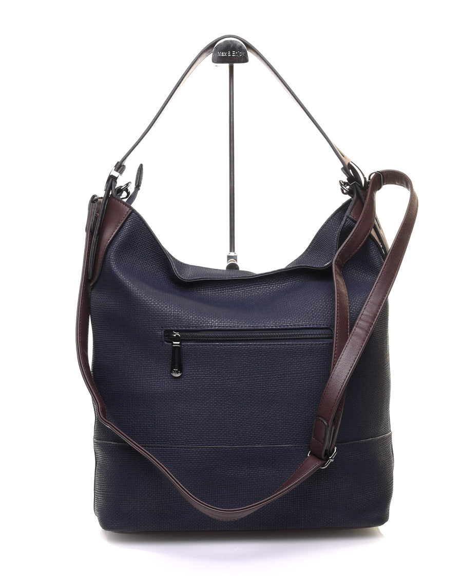 Sac quotidien bleu bicolore