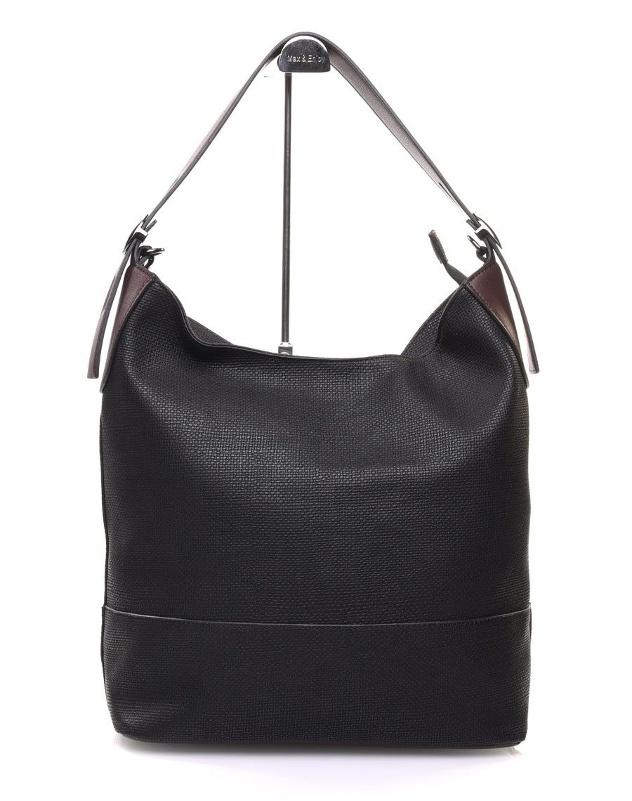 Sac quotidien noir bicolore