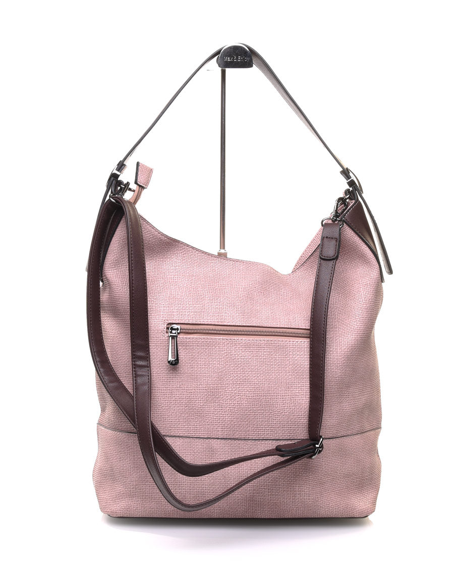 Sac quotidien rose bicolore