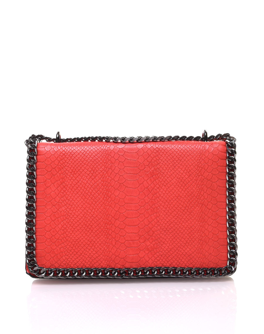 Sac rouge effet python