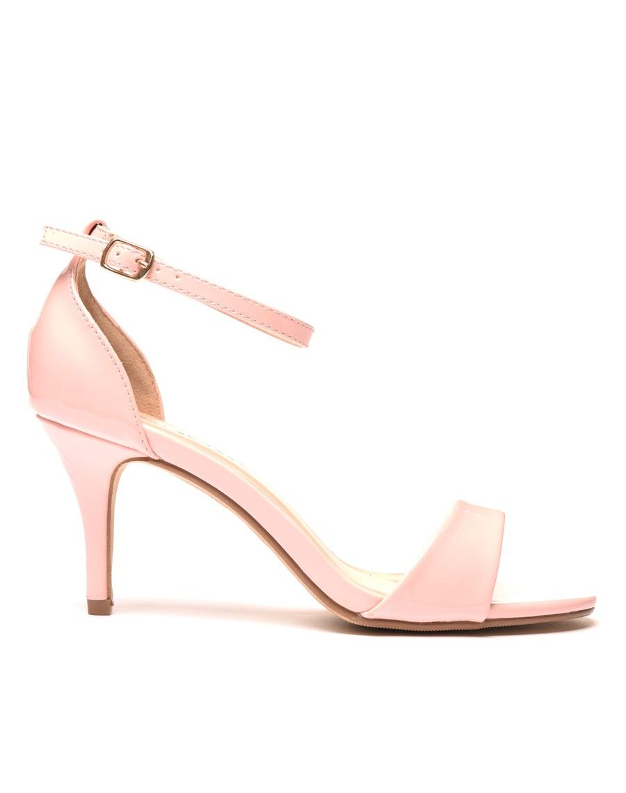 Sandale rose vernie