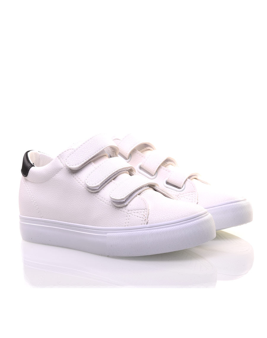 Sneakers blanches à scratch