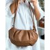 Sac  main forme besace taupe
