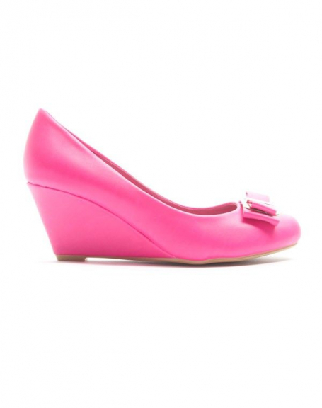 Alicia Shoes women's shoe: Wedge pump - fuchsia