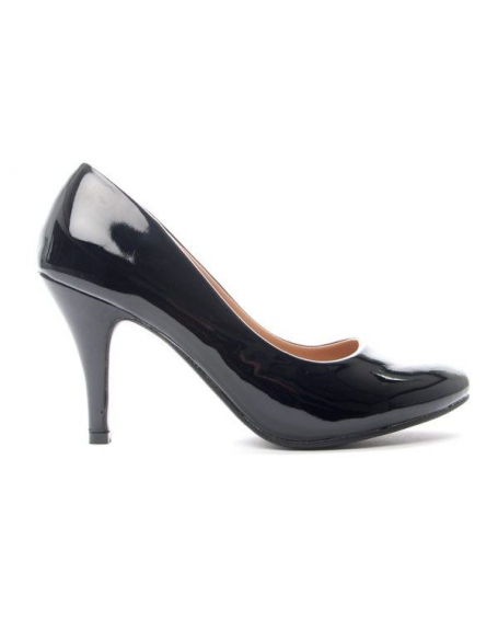 Alicia women's shoe: Black patent pumps