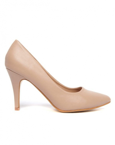 Alicia women's shoes: classic beige pumps