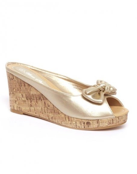 Alicia women's shoes: golden sandals