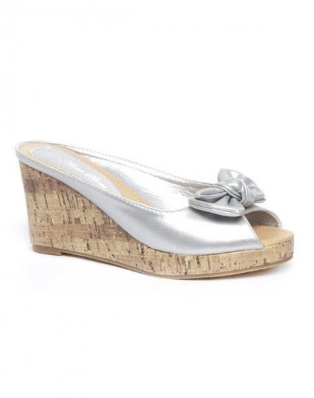 Alicia women's shoes: Silver sandals