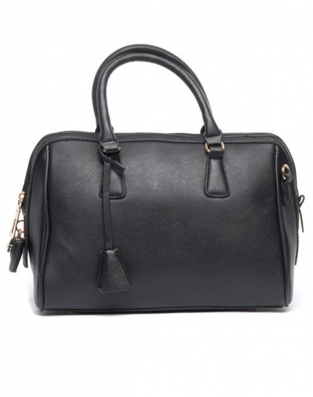 Be Exclusive women's bag: Black handbag with padlock