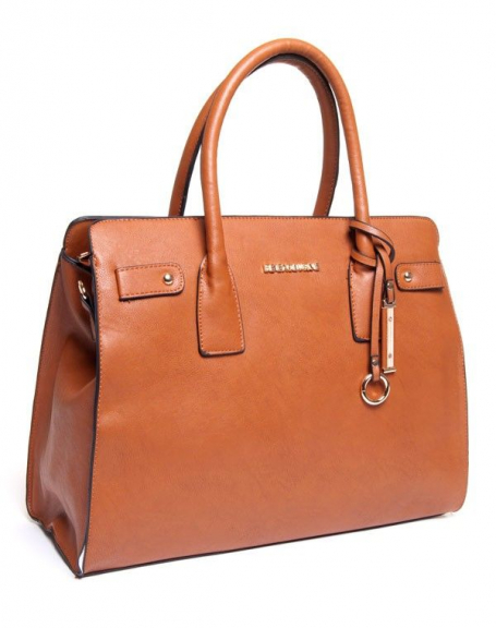 Be Exclusive women's bag: large camel handbag