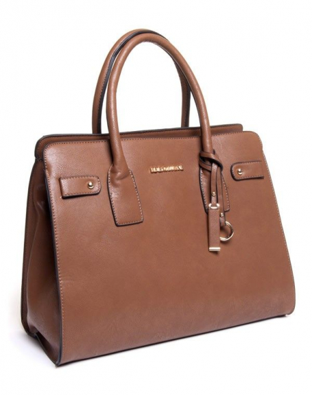 Be Exclusive women's bag: large taupe handbag