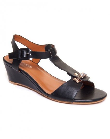 Beauty Girl's women's shoe: Black sandals