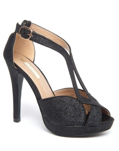 Bellucci women's shoe: shiny black pump