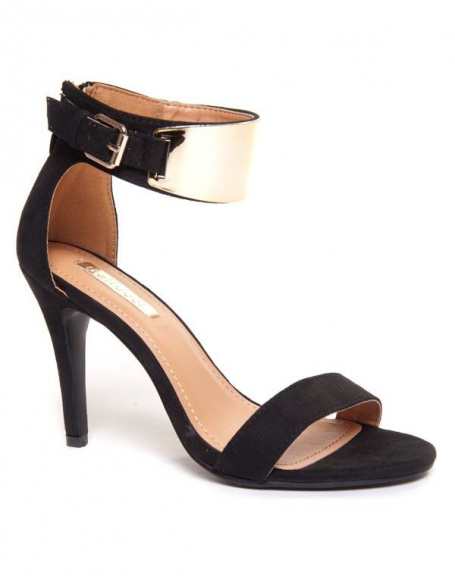 Black Heeled Sandal by Bellucci