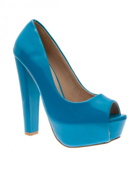 Chaussures femme Jennika: Escarpin bleu