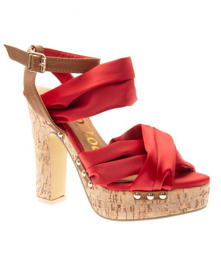 Chaussures femme Sergio Todzi: Sandales  brides rouges