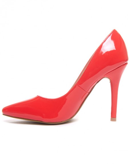 Chaussures femme Style Shoes: Escarpin rouge vernis