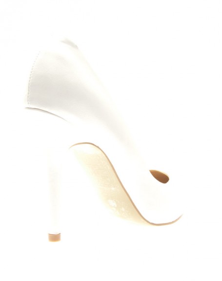 Chaussures femme Style Shoes: Escarpins blanc 