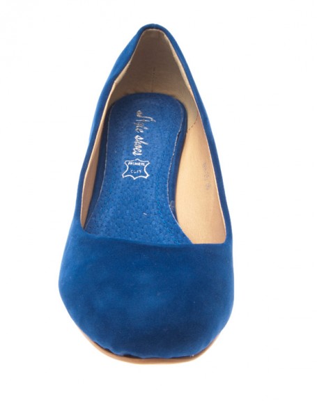 Chaussures femme Style Shoes: escarpins compenss bleu
