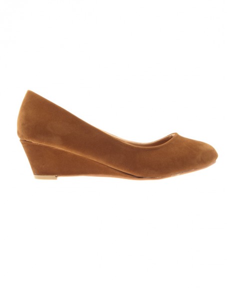 Chaussures femme Style Shoes: escarpins compenss camel