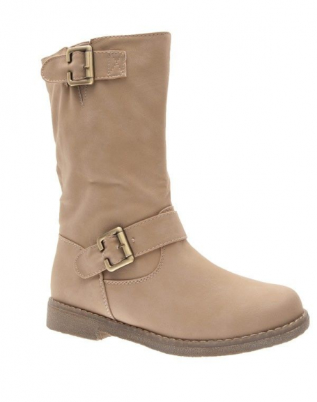 Chaussures femme Top Or: Bottes beige