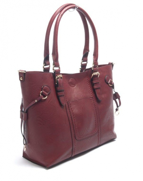 Flora & Co women's bag: burgundy handbag