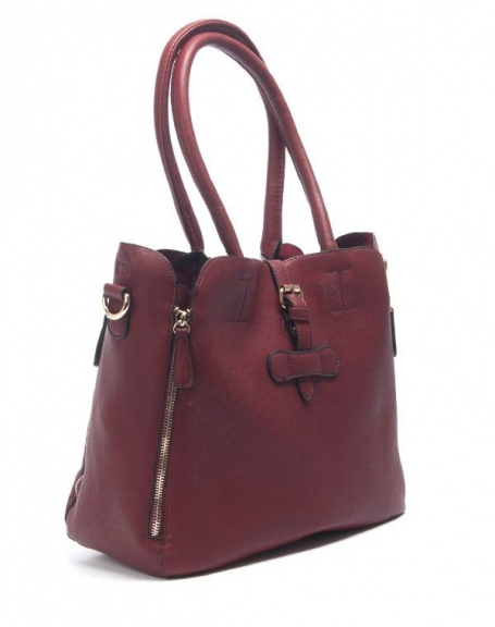 Flora & Co women's bag: burgundy handbag