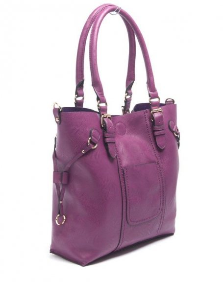 Flora & Co women's bag: Large purple handbag