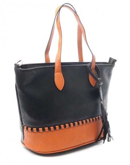 Flora & Co women's bag: two-tone handbag - black