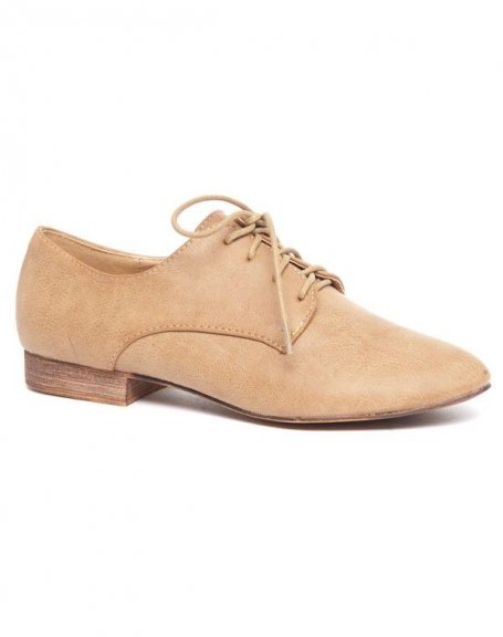 Ideal women's dress shoe, brown derby type