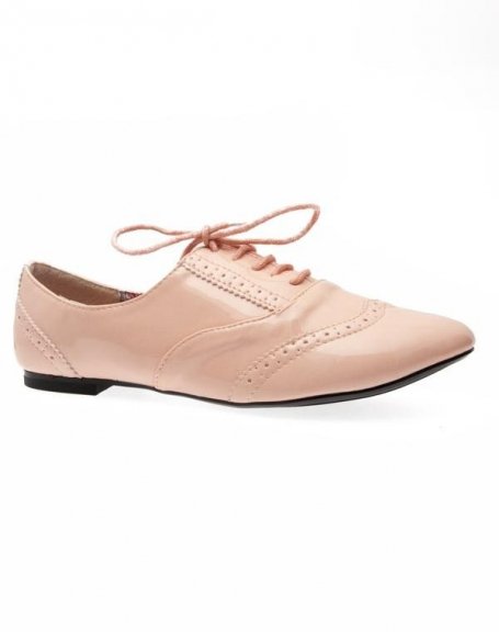 Ideal women's shoes: Pink derby shoes