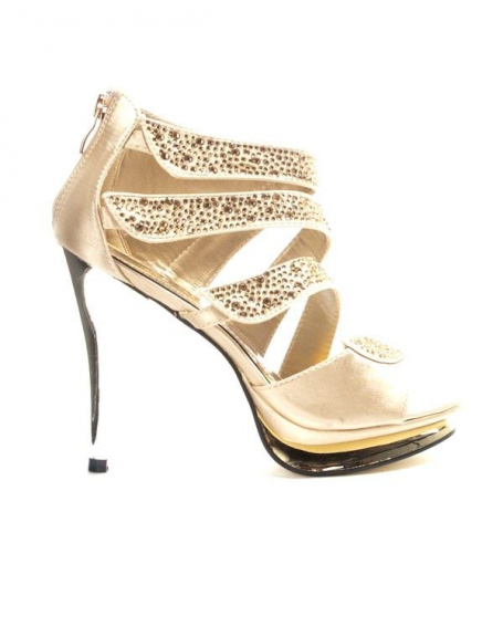 Jennika women's shoes: Gold pump