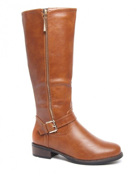 Large Camel Style Shoes riding boot