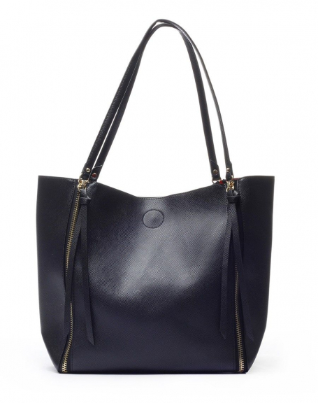 Large handbag with black pouch