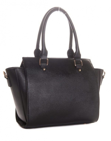 Large rectangular black Mogano handbag