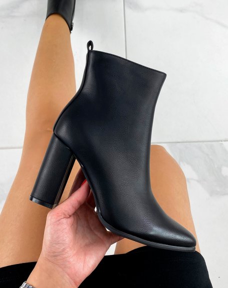 Leather-tipped ankle boots