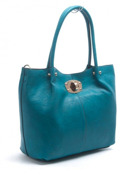 Nanucci woman bag: duck blue handbag