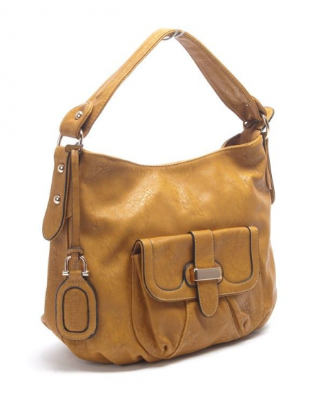 Nanucci woman bag: mustard handbag