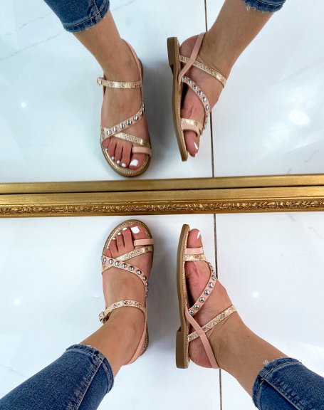 Nu-pieds rose gold  dtail clout