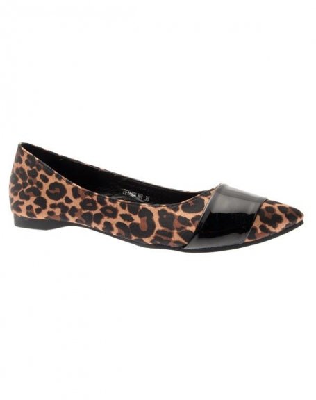 Raxmax women's shoes: leopard pointy ballerinas