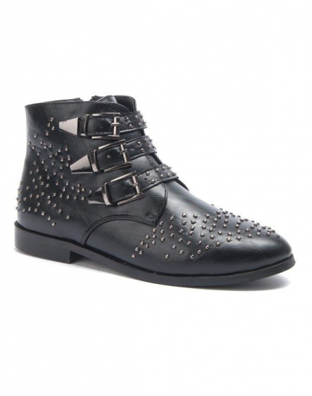 Sergio Todzi women's shoe: black flat ankle boots
