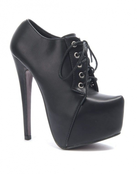 Sergio Todzi women's shoe: black lace-up ankle boots