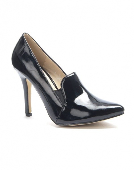 Sergio Todzi women's shoe: black patent court shoe