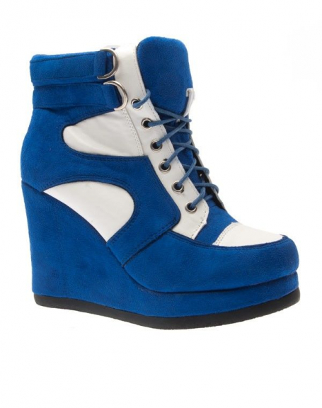 Sergio Todzi women's shoe: Blue high top sneaker