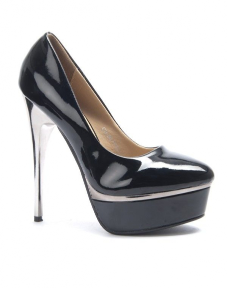 Sergio Todzi women's shoes: black patent pumps